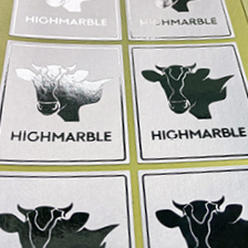 은무지 은박 스티커